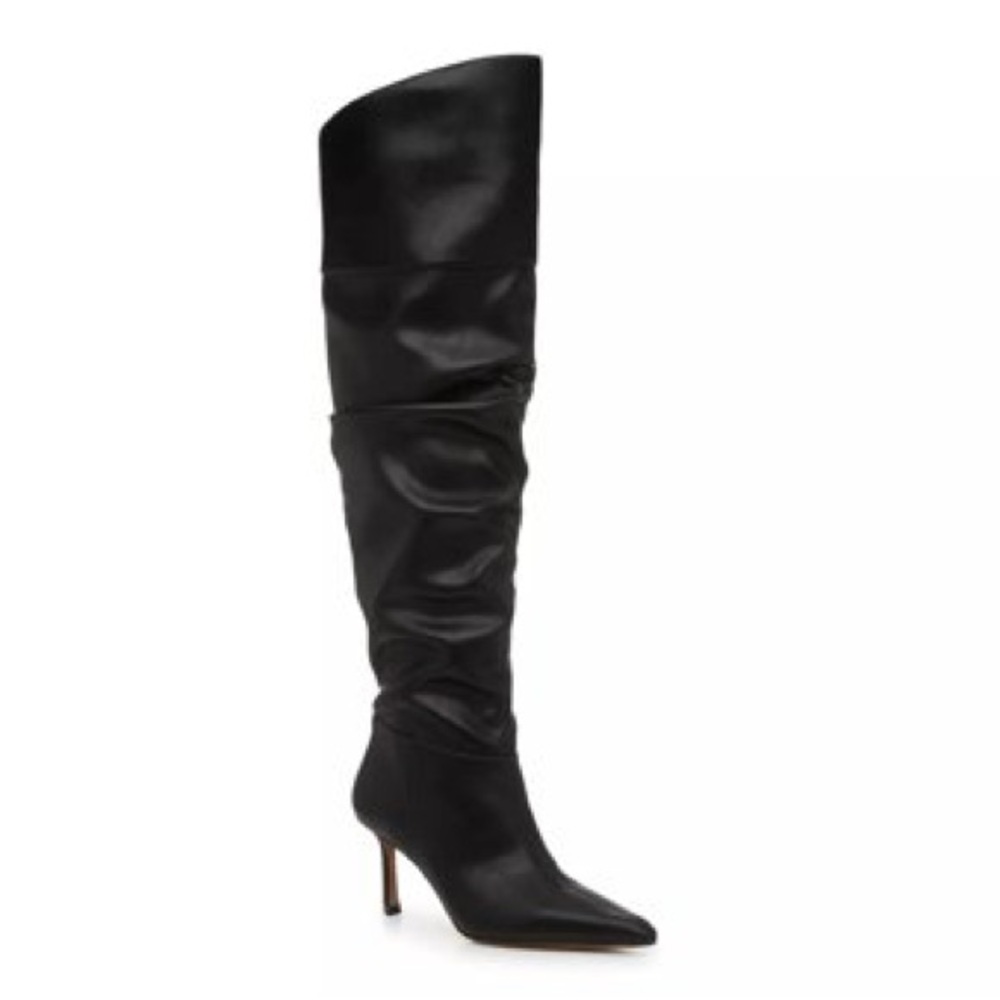 Jessica Simpson Black Over-the-Knee Pointed Toe Stiletto Boots